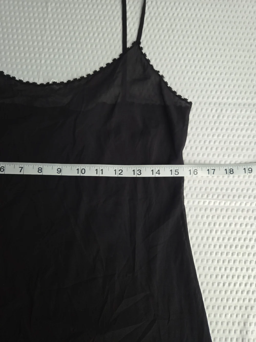 CHANEL Black Silk Lace-Trim Slip Shear Dress - Picture 5 of 7